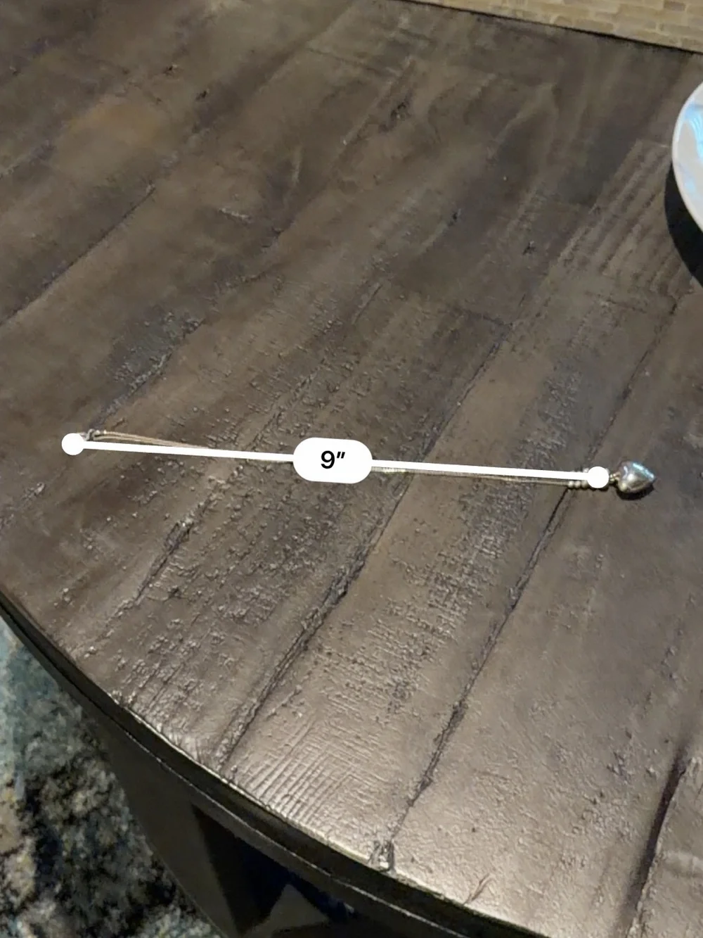 Silver Heart Pendant Necklace 18”